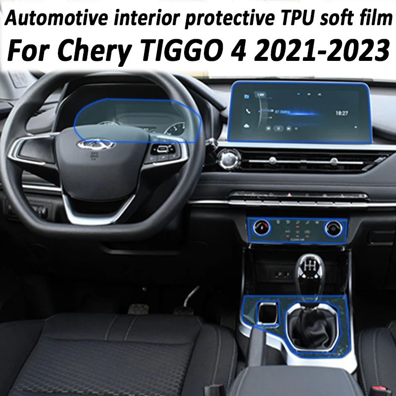 

TPU Gearbox Panel Film Dashboard Protective Sticker Interior Anti-Scratch Car Accessories For Chery Tiggo 4 4Pro 2023 2021 2022