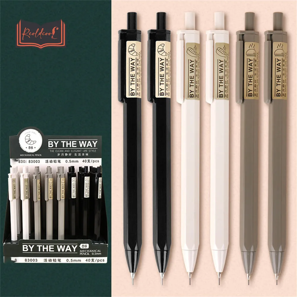

1pc Mechanical Pencil with Refills 0.5/0.7mm 2B Automatic Pencils Press Pen Writing Painting Pencil for School Supplies