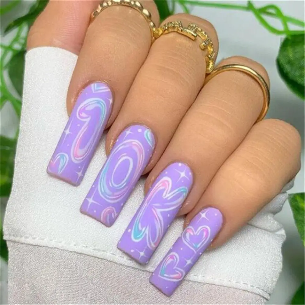 

Fashion 5D Embossed Transparent Bubble Women Nail Sticker Nail Art Self Adhesive Manicure