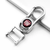 car keychain metal car logo fashion business keychain for fiat 500 500l 500x 124 bravo freemont panda punto