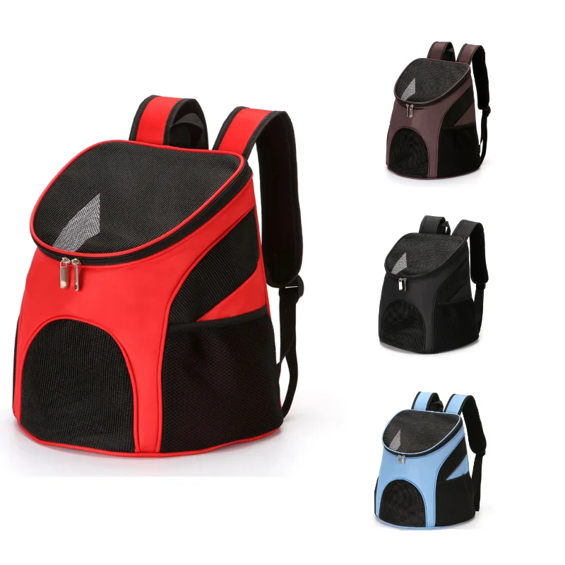 

Portable Foldable Mesh Pet Carrier Dog Backpack Breathable Bag Dog Cat Large Capacity Outdoor Travel Carrier Double Shoulder Bag