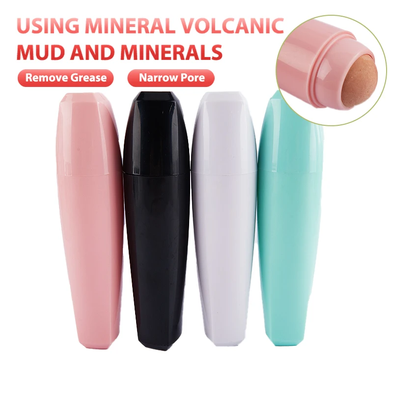

4Colors Oil-absorbing Rollers Natural Volcanic Rollers Oil-control Rollers Matte Makeup Facial Skin Care Tools