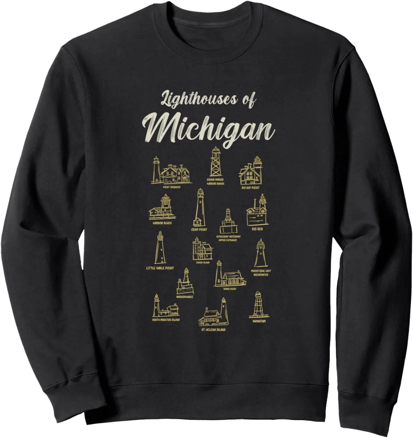 Толстовка с маяком Great Lakes Nautical State of Michigan Apparel