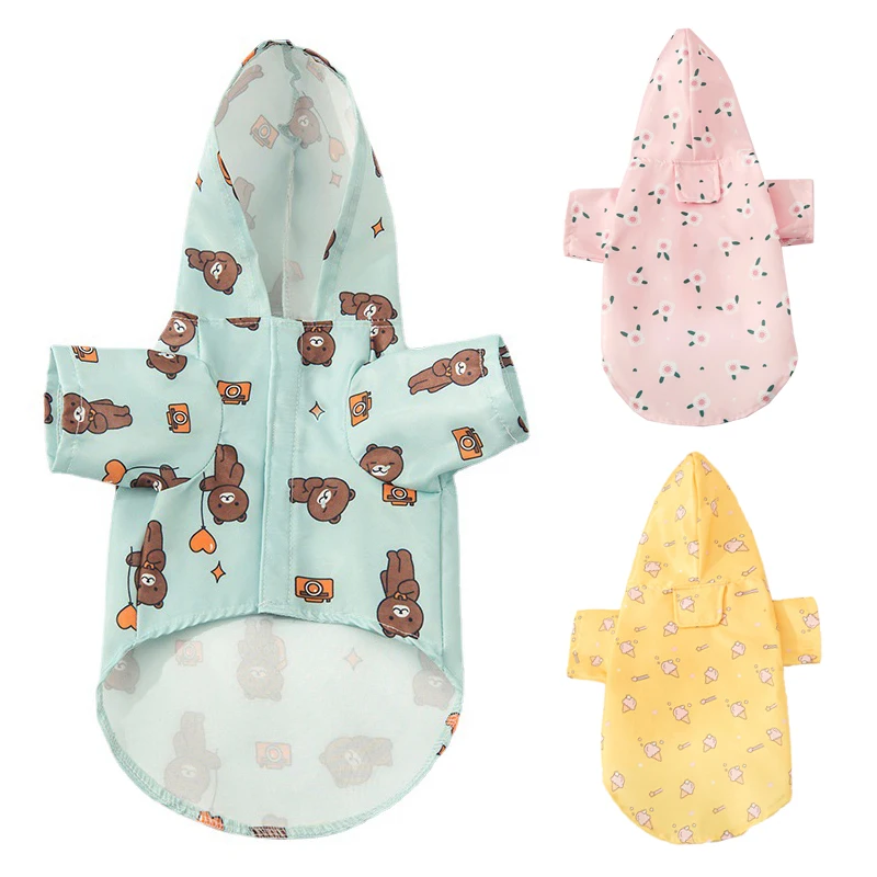 For Small Medium Large Dog Waterproof Jacket Big Dog Rain Coat Clothes Corgi Husky Schnauzer Pug Labrador