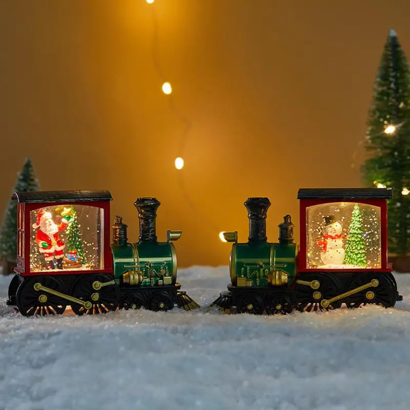 Новинка 2024 рождественский подарок поезд в канун Рождества хрустальный шар