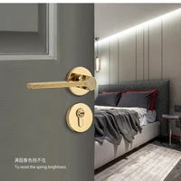 Door Mute Lock Handle Bathroom Lock Bedroom Door Lock European Lock with Design Handle Simple Spot Split Door Handle