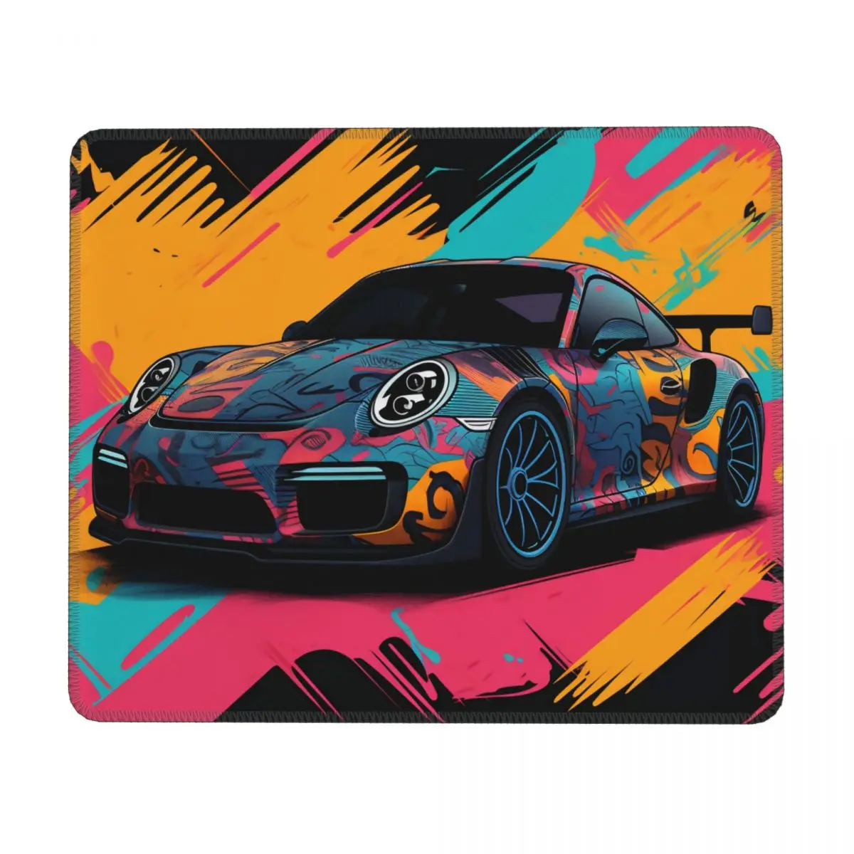 

Classic Sports Car Horizontal Print Mouse Pad Simplified Form Graffiti Table Rubber Mousepad Soft Anti Fatigue Cute Mouse Pads