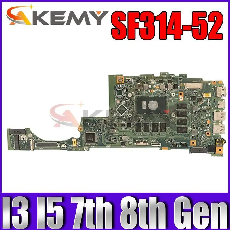 Материнская плата SU4EA для ноутбука Acer Swift SF314-52 SF314-52G, материнская плата, Процессор I3 I5 7-го поколения или процессор 8-го поколения, 4 ГБ 8 ГБ ОЗУ