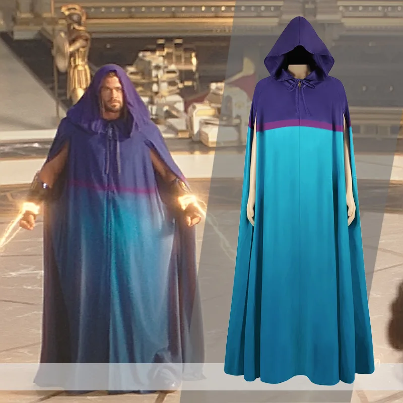 

Костюм для косплея мантиса из фильма «Любовь и гром», плащ с капюшоном синего, желтого, красного цветов, полный комплект унисекс для ролевых ...