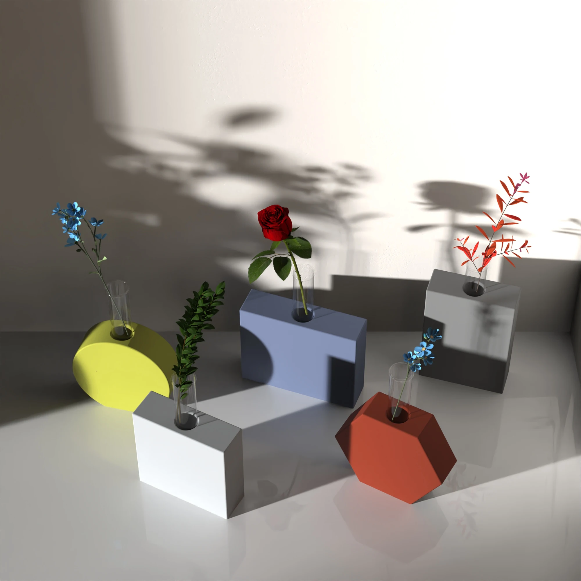 Силиконовая форма для бетона гидропонного завода Геометрическая ваза цветочный