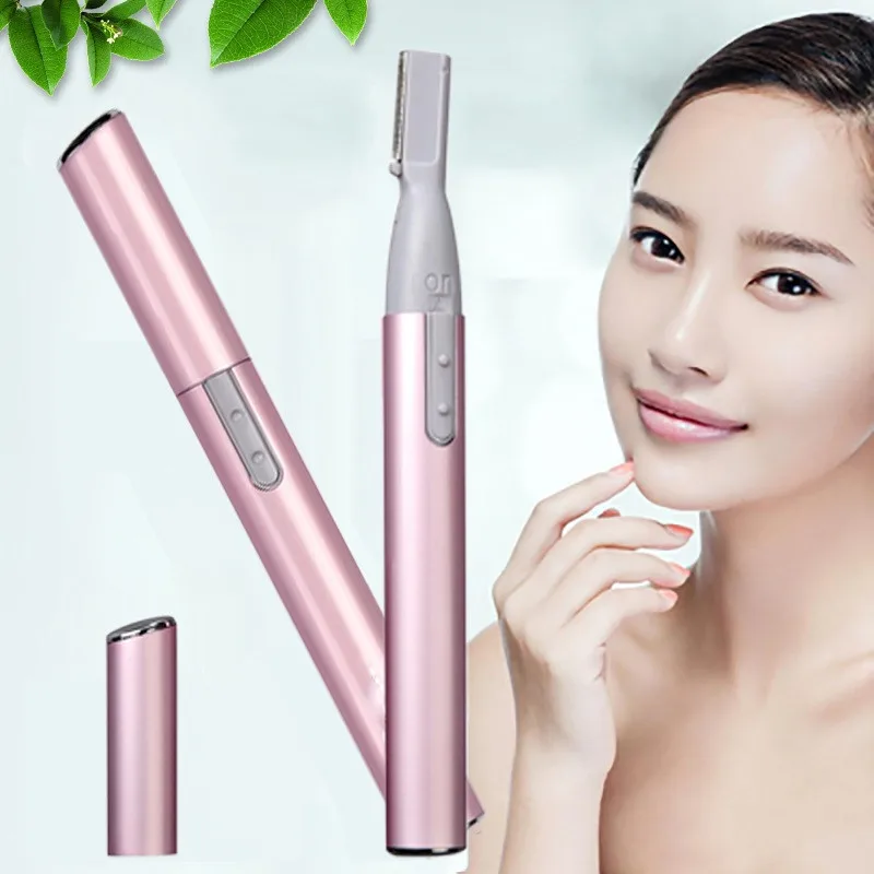 

2022 Hot Electric Face Mens Eyebrow Scissors Nose Ear Hair Trimmer Mini Portable Women Body Shaver Remover Blade Razor Epilator