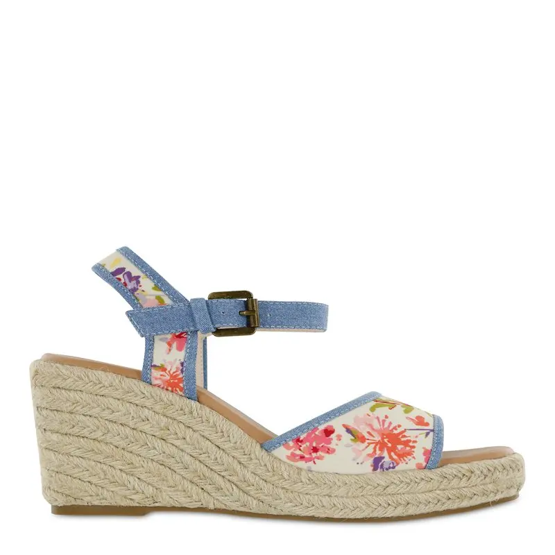 Printed Espadrille Wedge, Women's