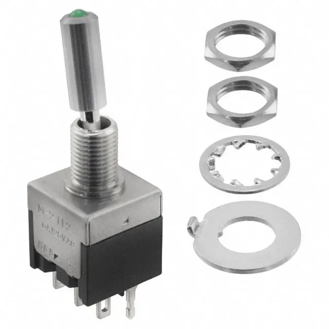 Переключатели NKK M-2112 Миниатюрный светодиодный тумблер с подсветкой M2112LFW01