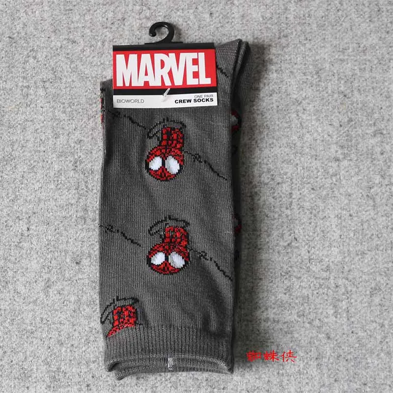 Hot Sale Comics Hero General Socks cartoon Iron Man Captain America Knee-High Warm Stitching pattern Antiskid Casual men Sock