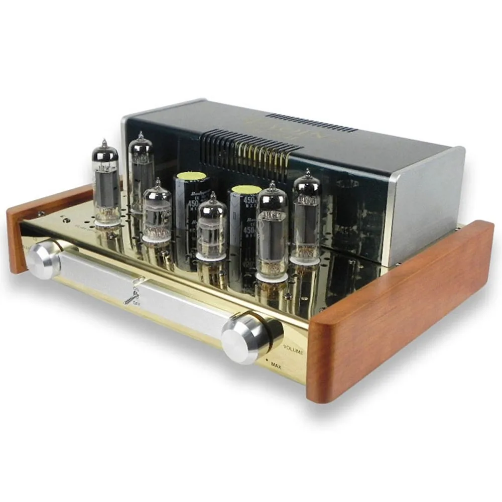 

MC-84L Integrated Vacuum Tube Amplifier SRPP Circuit 6P14*4 Class AB1 Tube Headphone Earphone Amplifier 2*12W 110V/220V