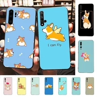 yinuoda cartoon corgi dog phone case for huawei p30 40 20 10 8 9 lite pro plus psmart2019
