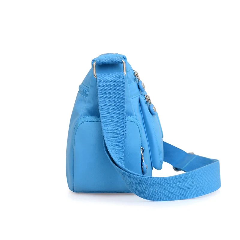 Green Oxford Waterproof Shoulder Bag Women Casual Crossbody Bag Multifunction Shopping Handbag Large Capacity Messenger Bag