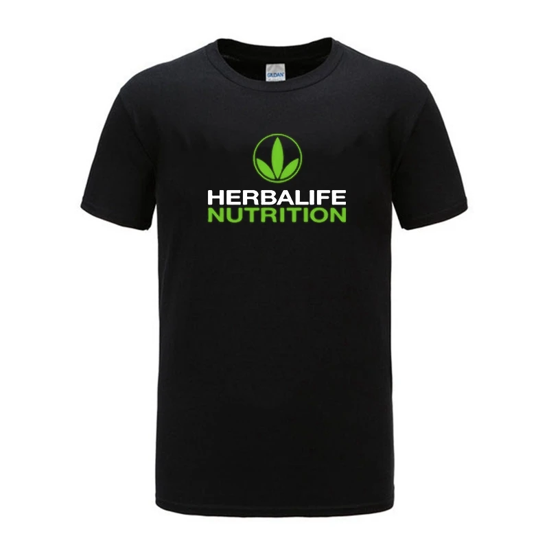 

New Herbalife nutrition magazine men's 100% cotton T-shirt for Harajuku style color small print peripheral men clothes tops