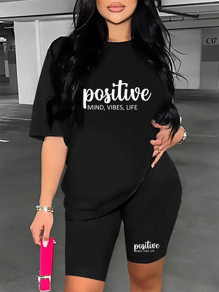 Комплект из двух предметов с буквенным принтом