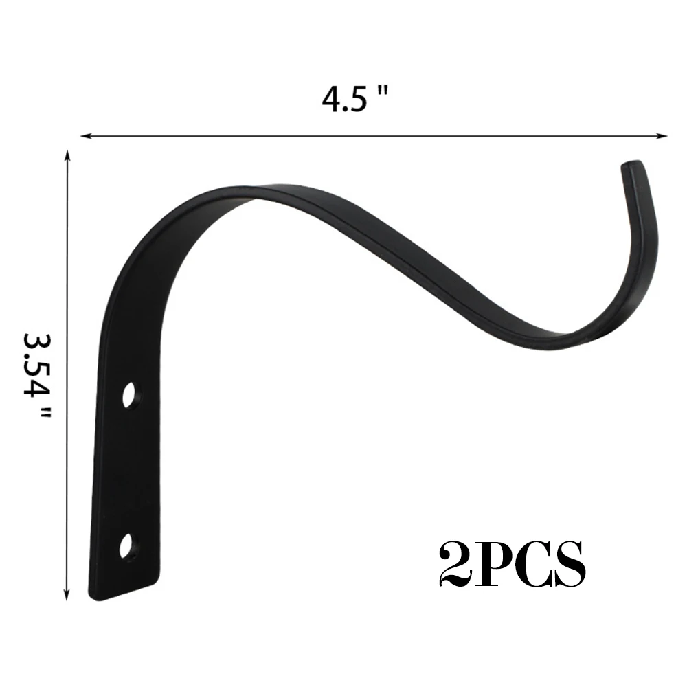

High quality Hook 3.54*4.5 inches 2pcs Metal Hanging Basket Plant Hanger