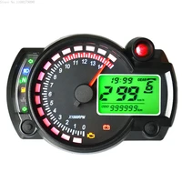 universal koso lcd digital motorcycle rx2n odometer speedometer meter instrument adjustable max 299kmh 7 colors dashboard b
