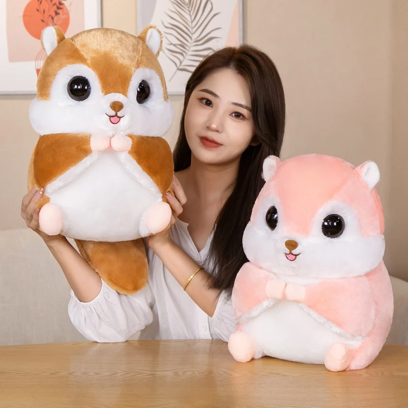 

1pc 35cm Cute Sitting Hamster Plush Toys Kawaii Plush Petaurus Breviceps Pillow Stuffed Soft Animal Toys for Kids Birthday Gift