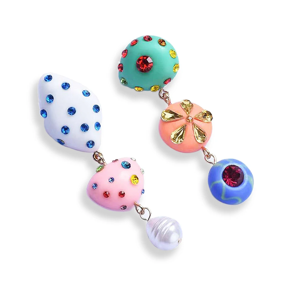 

HAHA&TOTO Fashion Multicolor Beaded Handmade Bohemia Dangle Drop Earrings for Girls Women Costume Jewelry