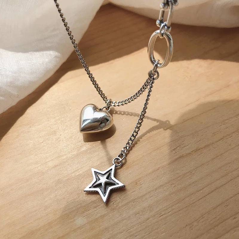 Necklace for Women Heart Shape Five 