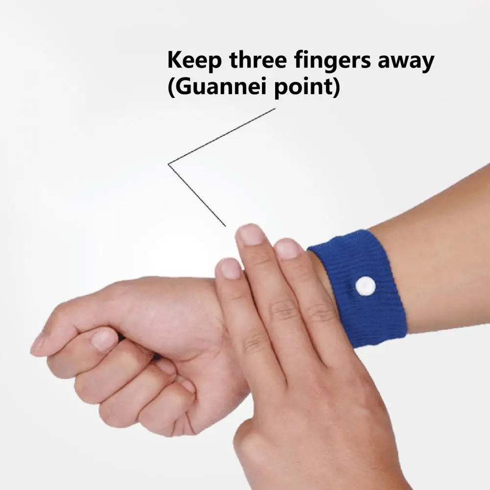 

1 Pair Breathable Soft Protect The Wrist Outdoor Travel Sports Anti-vomit Wrist Guard Sports Wristband for Trip