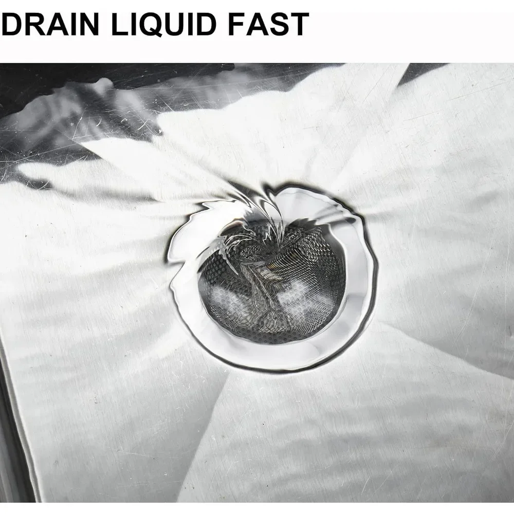 For 2 Pcs Kitchen Sink Filter Made of Stainless Steel with A Wide Edge and Diameter Approximately 11 Centimeters