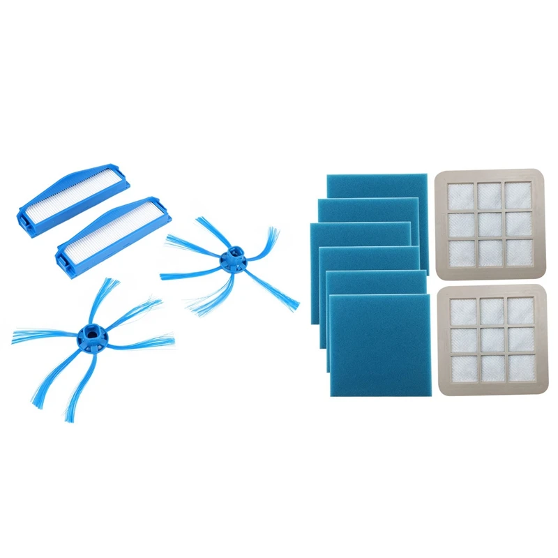 

2Pcs Hepa Filter+2 Side Brush Kit for Fc8007 Fc8792 & 1set HEPA Filter with Cotton for FC5225 FC5226