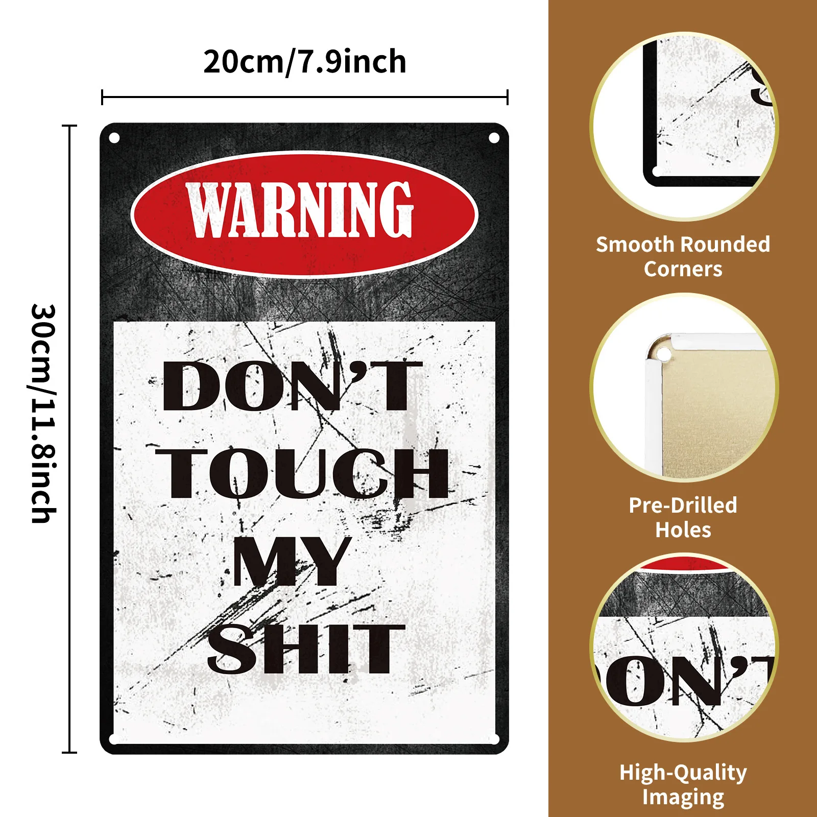 Винтажная жестяная картина Не трогай спринт изделия из металла украшение стены