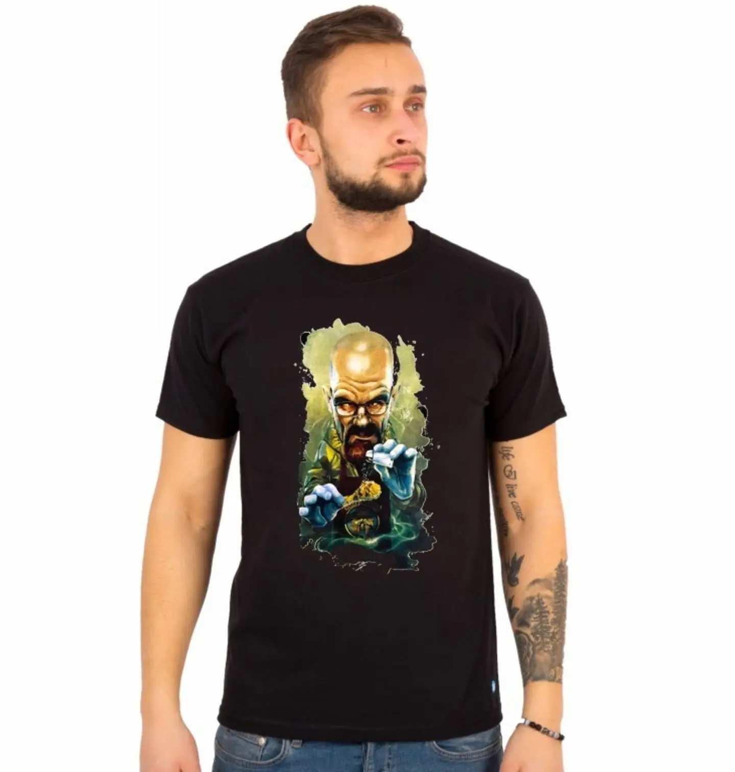 

Мужская модная футболка с принтом «во все тяжкие»