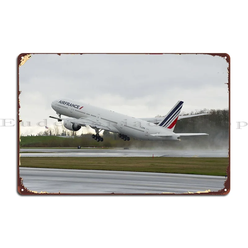 

Металлический плакат на стену авиалайнер Боинг 777, настенная роспись, ретро кинотеатр, печатный, для гостиной, жестяной плакат