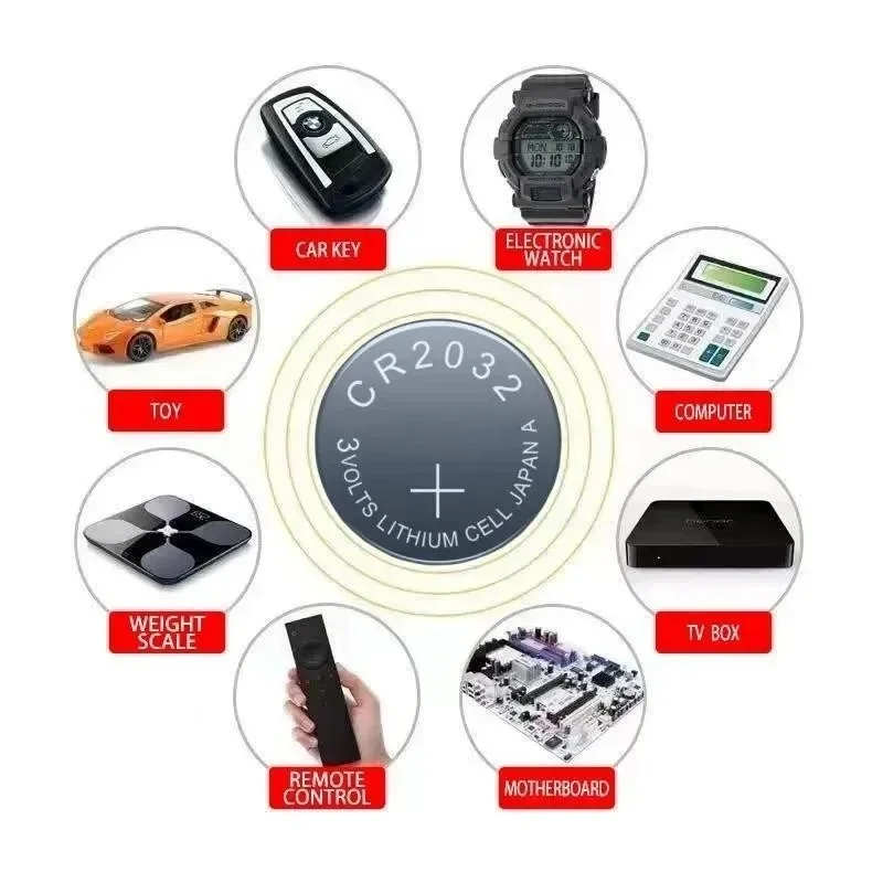 Литиевая батарея Horloge Speelgoed Rekenmachine Auto Sleutel Afstandsbediening