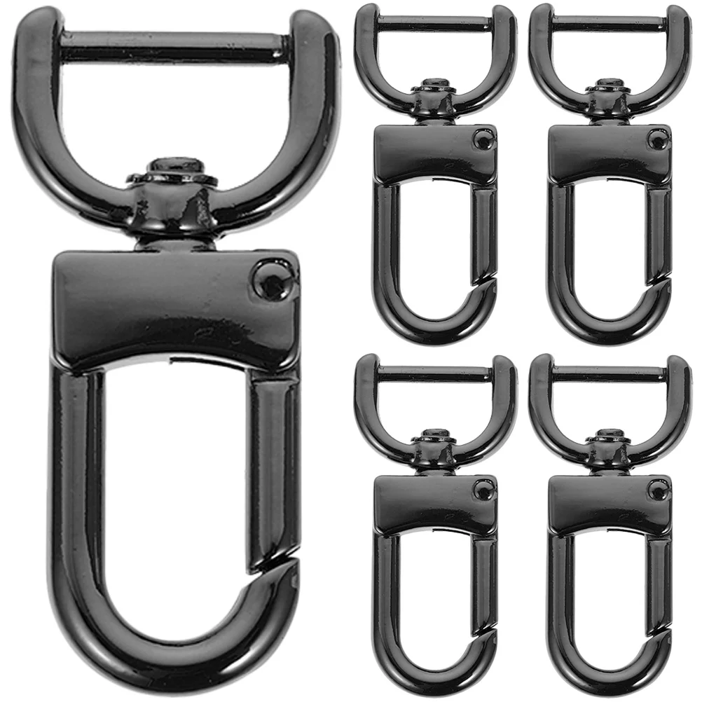 

5 Pcs The Tote Bag Strap Slides Buckles Charms Findings Hook DIY Clips Dog Button Zinc Alloy Metal Purse Snap Hooks