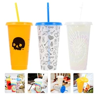 3pcs safe water coffee cup beverage cups drinking mug straw cups water cup for party home outdoor daily