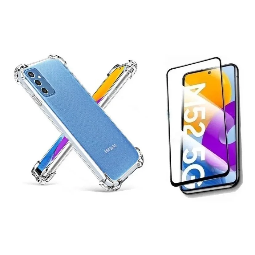 

Kit Película De Vidro 3D Samsung M52 5g + Capa Capinha Anti Shock