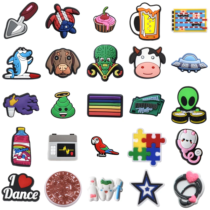 

Kids Men Women Charm Shoes Accessories Shoe Charms Girl Packs Decorations for Crocs Gifts Wholesale Bulk Boy Para Pins Set Jeans