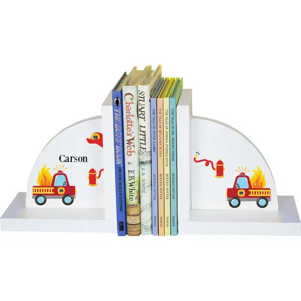 

Personalized Fire Truck Childrens Bookends