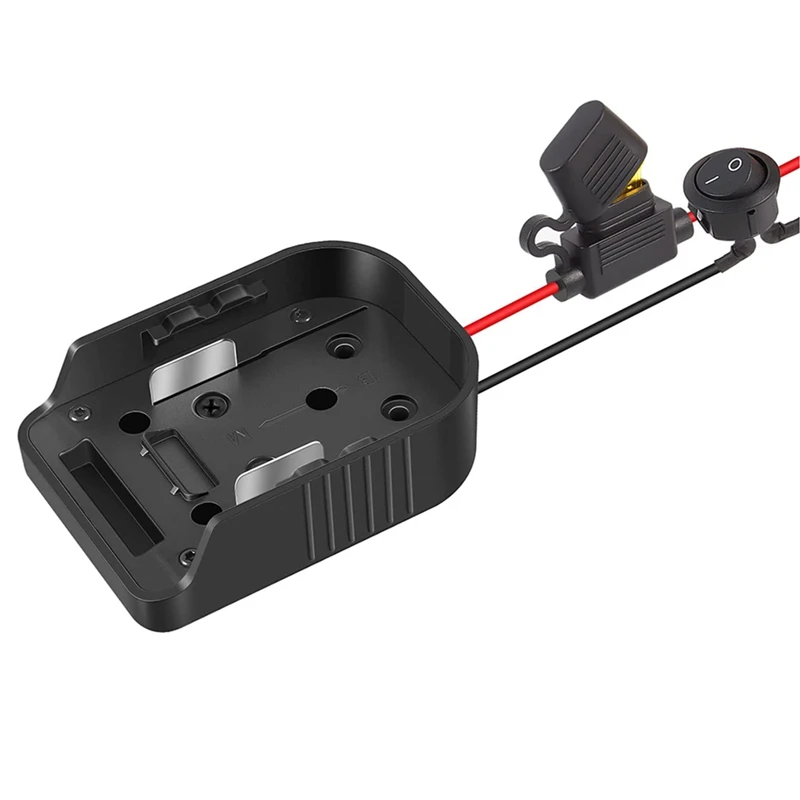 

Power Wheel Adapter With Fuse & Switch For Makita 18V/14.4V Lithium Battery, For DIY Ride On Truck,Robotics,RC Toys Work