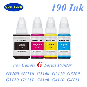 Sky 190 Ink , For BH-1 CH-1 , For Canon PIXMA G1100 G1110 G2100 G2110 G3100 G3102 G3110 G3111 G4100 G4110 G4111 Printer