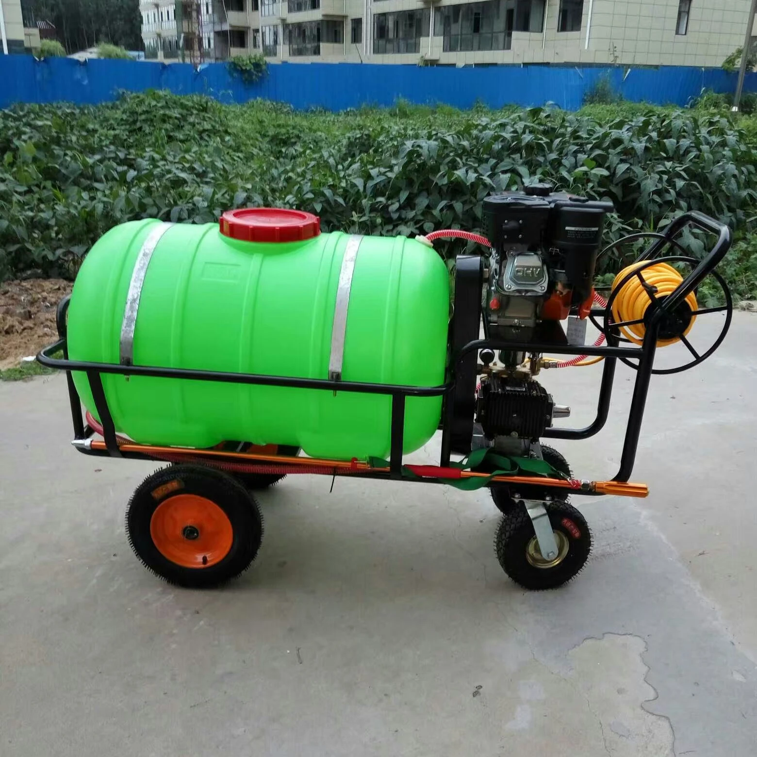 

agricultural sprayer 500L tank 20m Water pipe farm Trolley Pump Pesticide Electric Sprayer agriculture power sprayer machine