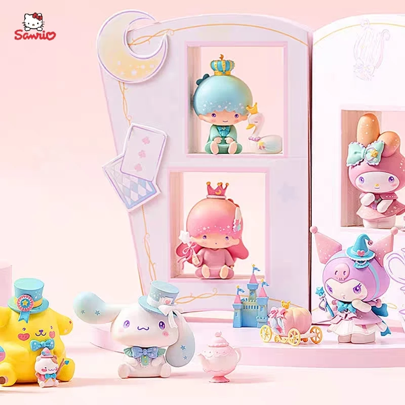 

6pcs/set Sanrio Blind Box Kuromi Cinnamoroll My Melody Kawaii Anime Figures Dolls Mystery Box Fantasy Series Toys Kids Gifts