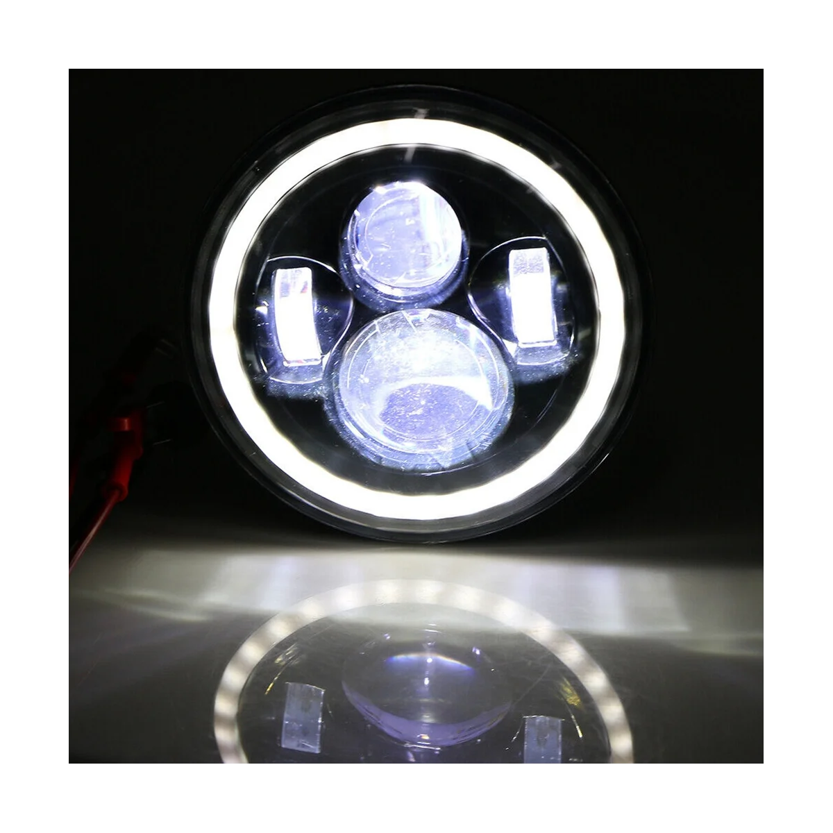 

For CG125 GN125 Headlight Angel Eyes Four-Eye Headlight LED Retro Headlight Motorbike Accessories