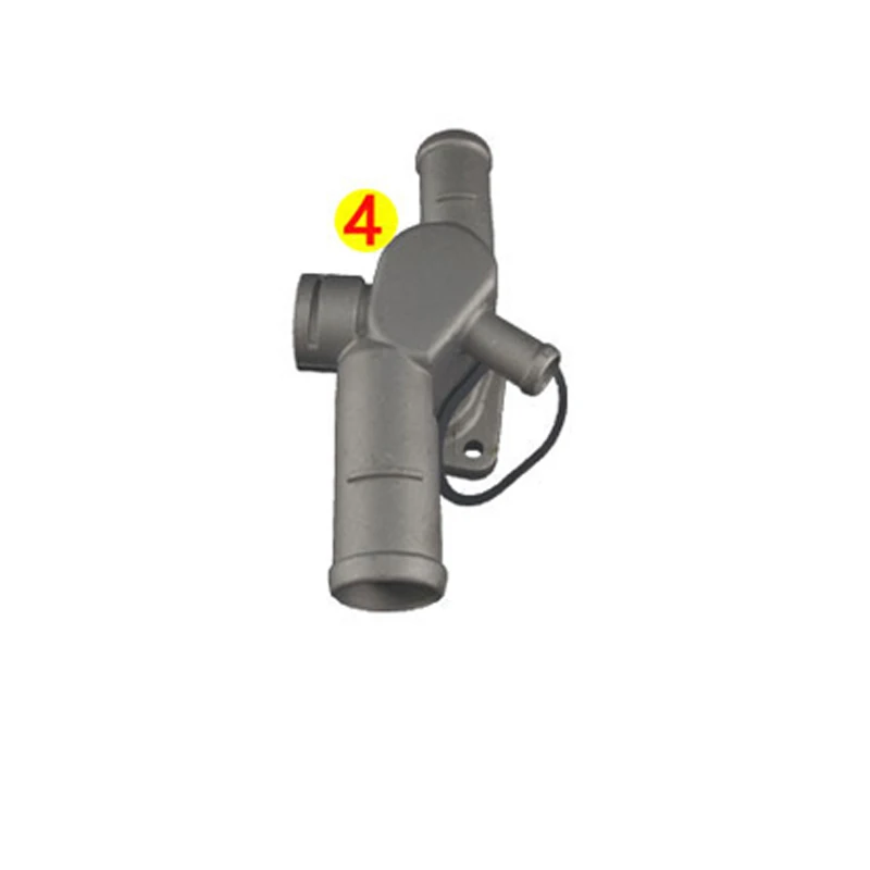 

Для VW Bora GOLF 4, разъем водопроводной трубы, 4-ходовой и 5-ходовой разъем для шланга охлаждающей жидкости радиатора из алюминиевого сплава, фланец