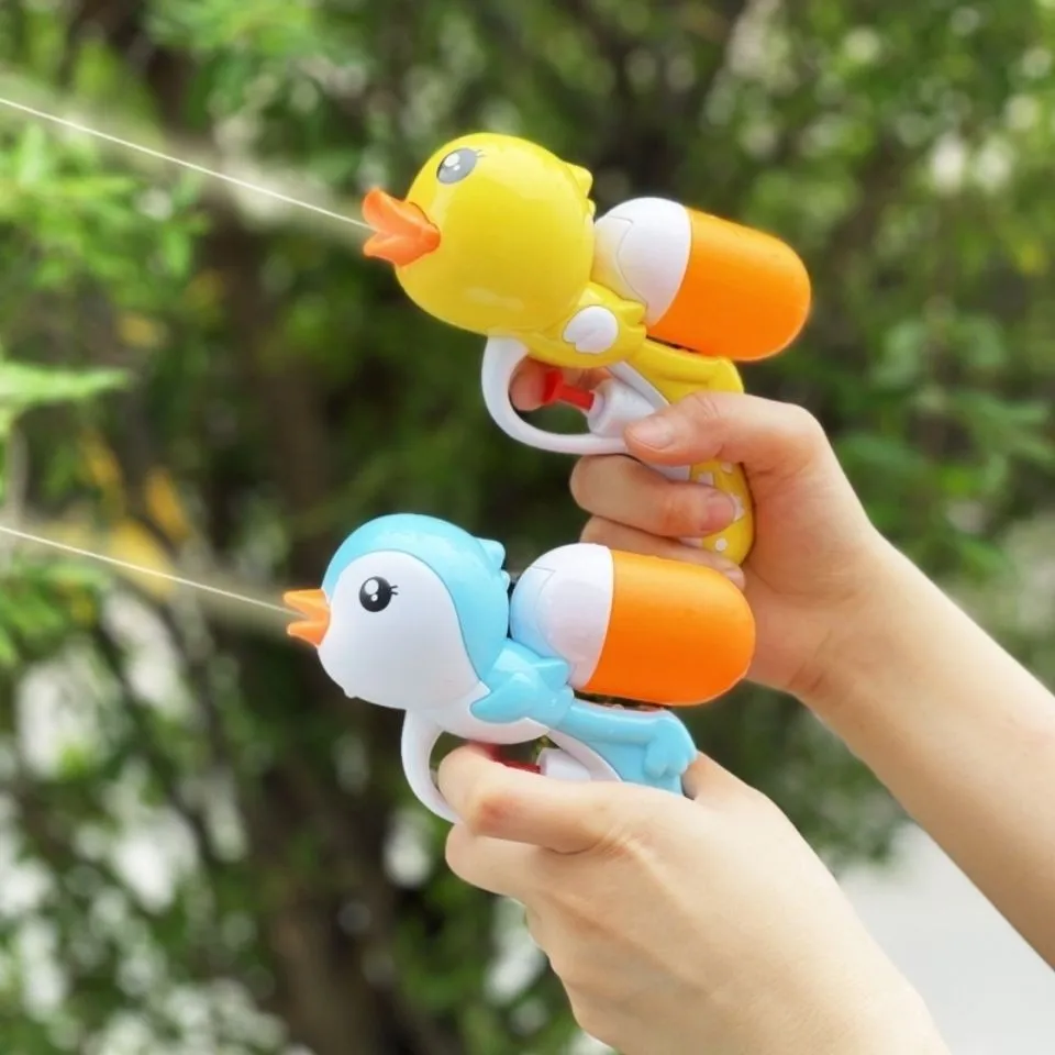 

Cute Little Duck Water Gun Beach Toys Spray Pistol Waterpistool Children Outdoor Games Water Toy For Boys Sports Summer Gift