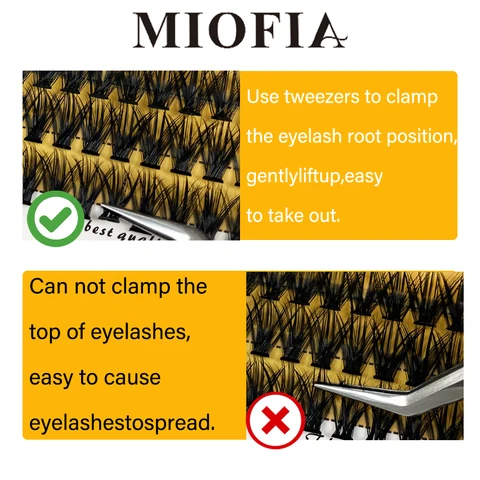 MIOFIA 20D/30D синтетические накладные ресницы 60 шт