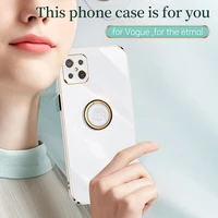 plating square ring holder silicone phone case on for oppo a92s a92s oppoa92s 2020 a92s oppo phone case luxury stand cover