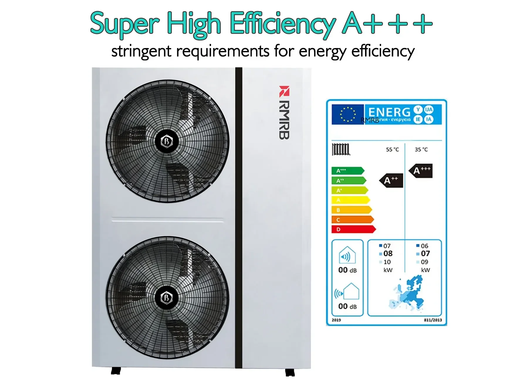 RMRB 20 кВт 30 инверторный тепловой насос водонагреватель R32 источник воздуха